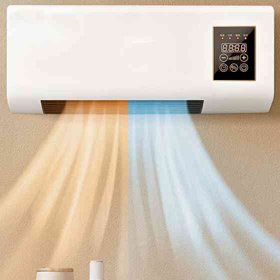 Настінний тепловентилятор з пультом 2000Вт, JZ-08 / Настінний обігрівач Київ