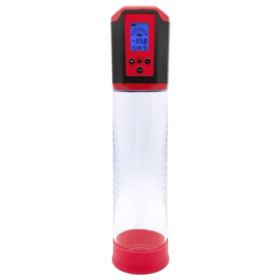 Автоматична вакуумна помпа Men Powerup Passion Pump Red, LED-табло, перезаряджувана, 8 режимів Львів
