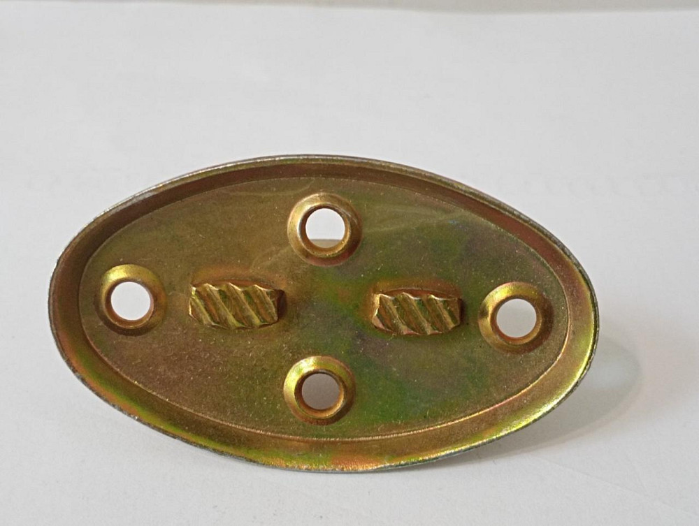 Вушко скоби-завіси колодки  40х 65мм, оцинк жовтий "P-o" Київ - фото 4