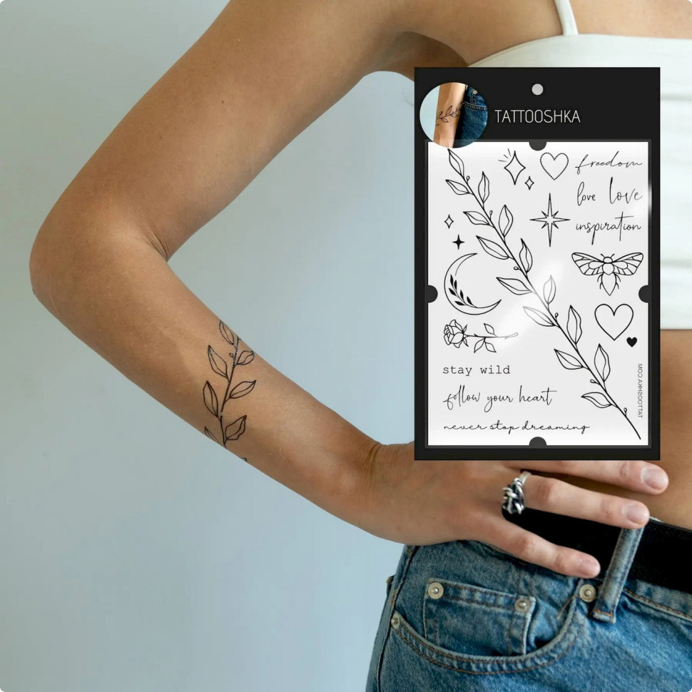 Набор временных татуировок FREEDOM LOVE LB-100 Винница - изображение 2