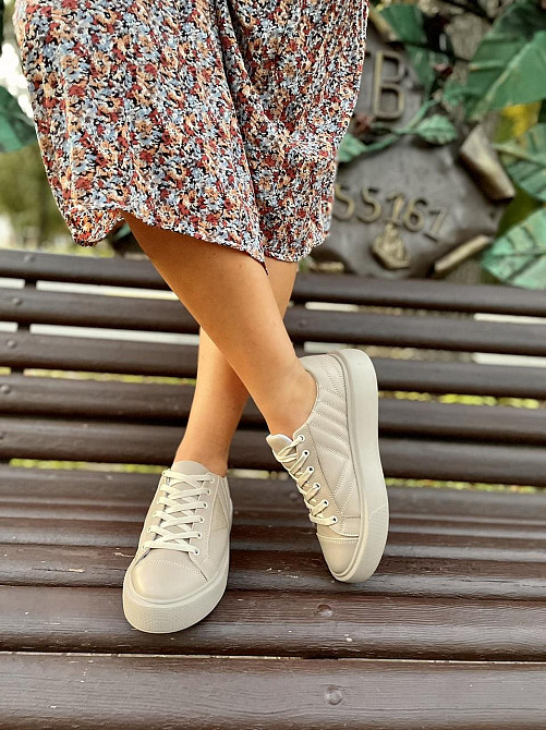 ALEX BENZ Кросівки жіночі ALEX BENZ 1016 капучіно (весна-осінь, шкіра натуральна) (4775) Коломия - фото 10