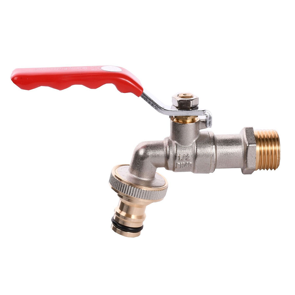 Кран кульовий для поливу Q PROFESSIONAL 1/2″ NV-QP155 + коннектор швидкоз'ємний Тернополь - изображение 1