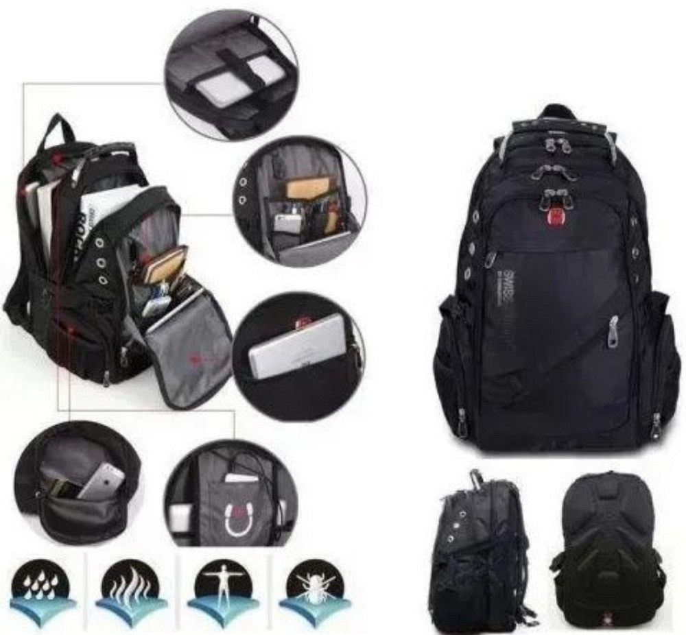 Универсальный рюкзак Swissgear 8810 Черный (8810) Киев - изображение 4