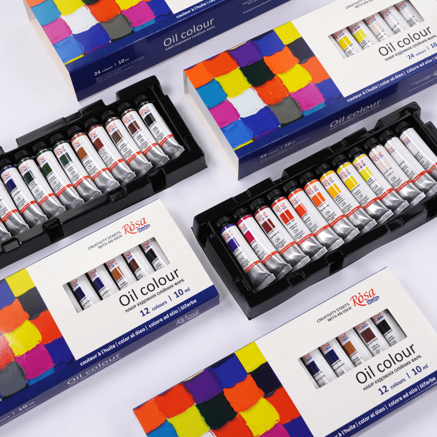 Набор масляных красок 12×10мл ROSA Studio Киев - изображение 4