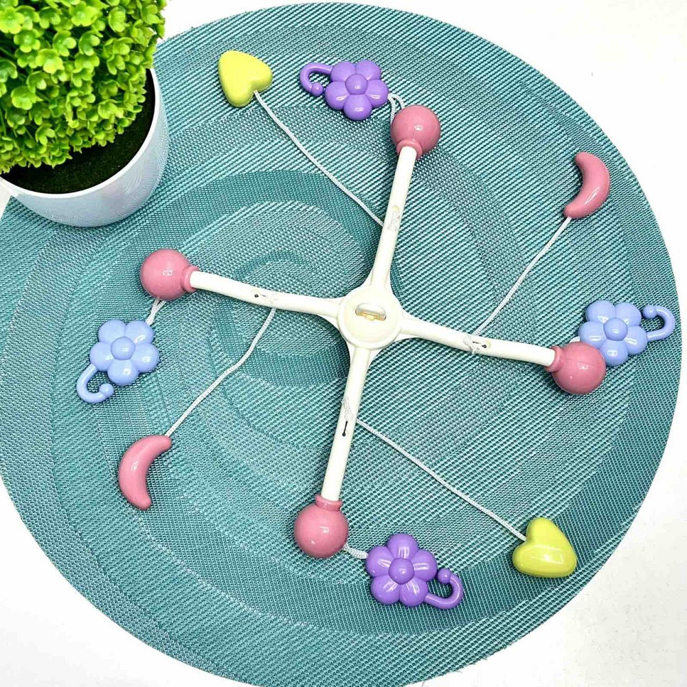 Мобіль для ліжечка зі звуковими ефектами та проектором Рожевий (368-10) Чернігів - фото 7