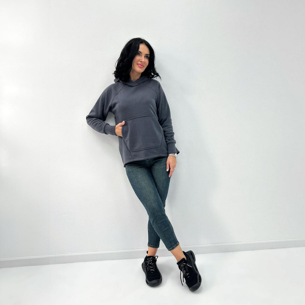 Худі вільного крою з капюшоном "Sky" оптом | Батал Київ - фото 9