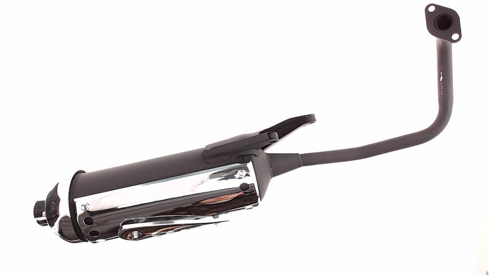 Глушник 4 Т китай 50 скутер Вінд (круглий, хром) скутер Мукачево - фото 1