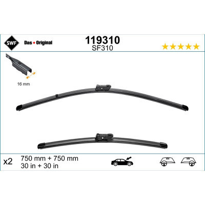 Щітка склоочисника SWF 119310 Вінниця - фото 2