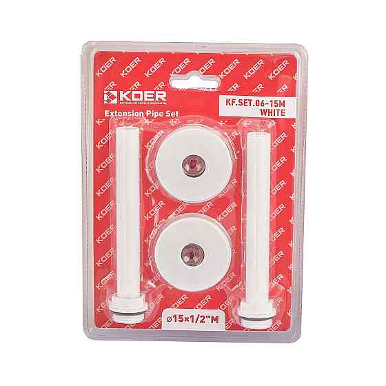Комплект подовжувачів Koer KF.SET.06-15M WHITE d15x1/2M білий (KR5848) ( 24681 ) Харьков