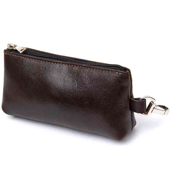 Шкіряна ключниця GRANDE PELLE 11381 Коричневий Київ