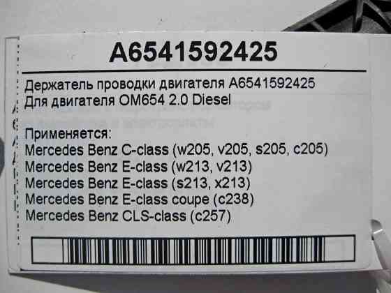 Mercedes-Benz  A6541592425 Утримувач електропроводки двигуна OM654 R4 2.0 Diesel C-Class W205 E-Class W213 C238 CLS C257 Одесса