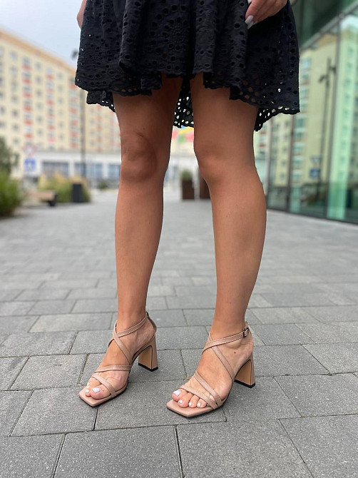 LIRIO Босоніжки жіночі капучино шкіряні LIRIO L0275/8073-72 літні на підборах / Стильні босоніж Коломыя - изображение 10