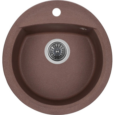 Мийка кухонна GRANADO RONDA marron з сифоном (470*490mm.) (gr2206) Вінниця - фото 1