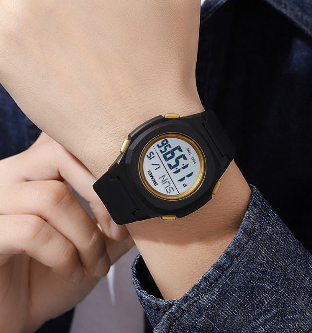 Skmei 2023BKGD-WT Black-Gold White SBR Киев - изображение 3