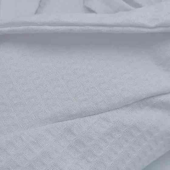 Вафельний чоловічий халат Кімоно YouStar 100% бавовна розмір S (44-46) 200 г/м2 (Білий) Суми