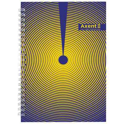 Блокнот Axent на спіралі А5 96 аркушів, клітинка, тверда обкладинка №31 (8032-31-A) Вінниця