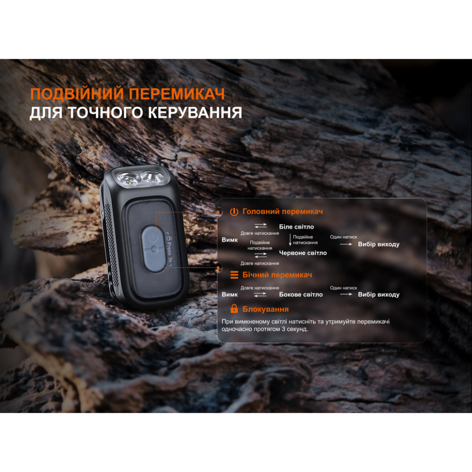 Ліхтар з кліпсою Fenix E04R, білий Вінниця - фото 9