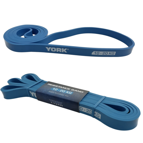 Резинка для фітнесу York 10-20кг - 2080x19x4,5 мм, блакитний Киев