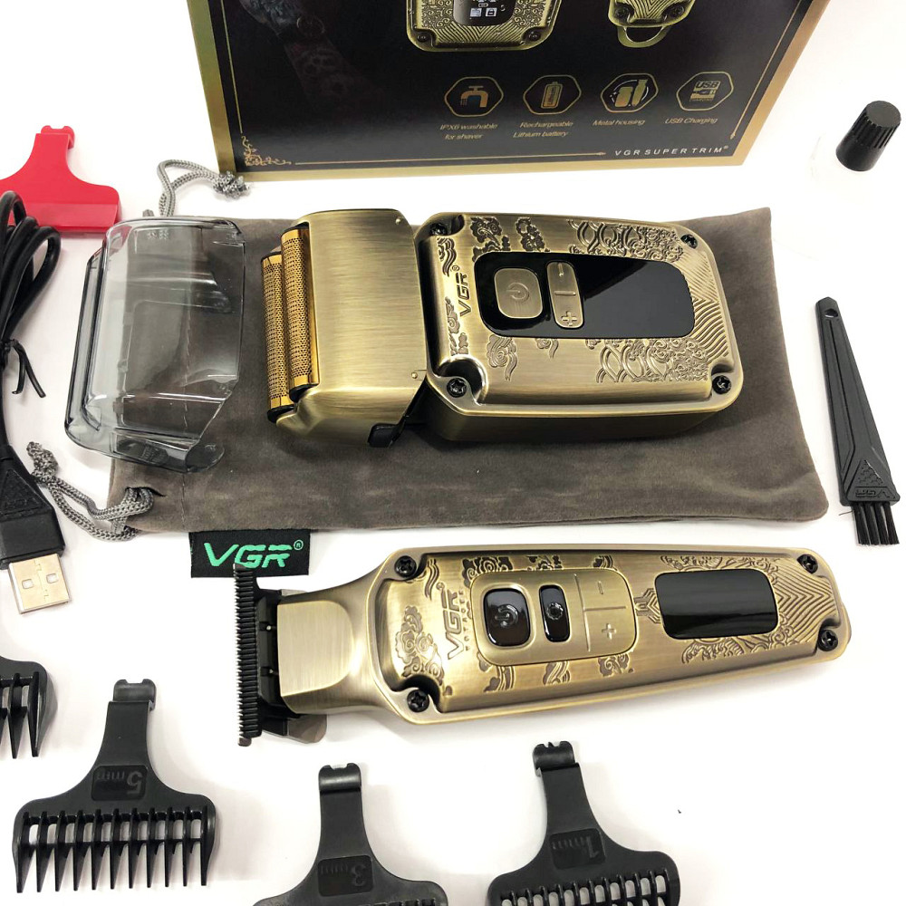 Електрична машинка для стрижки VGR, професійна, Машинка для стрижки голови Бритва бороди RK-37 Львів - фото 2