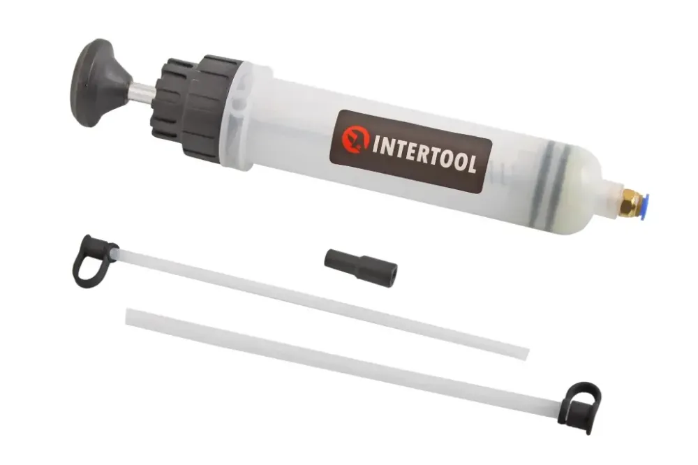 Шприц для технічних рідкостей Intertool 200мл + 2 насадки Вінниця - фото 1