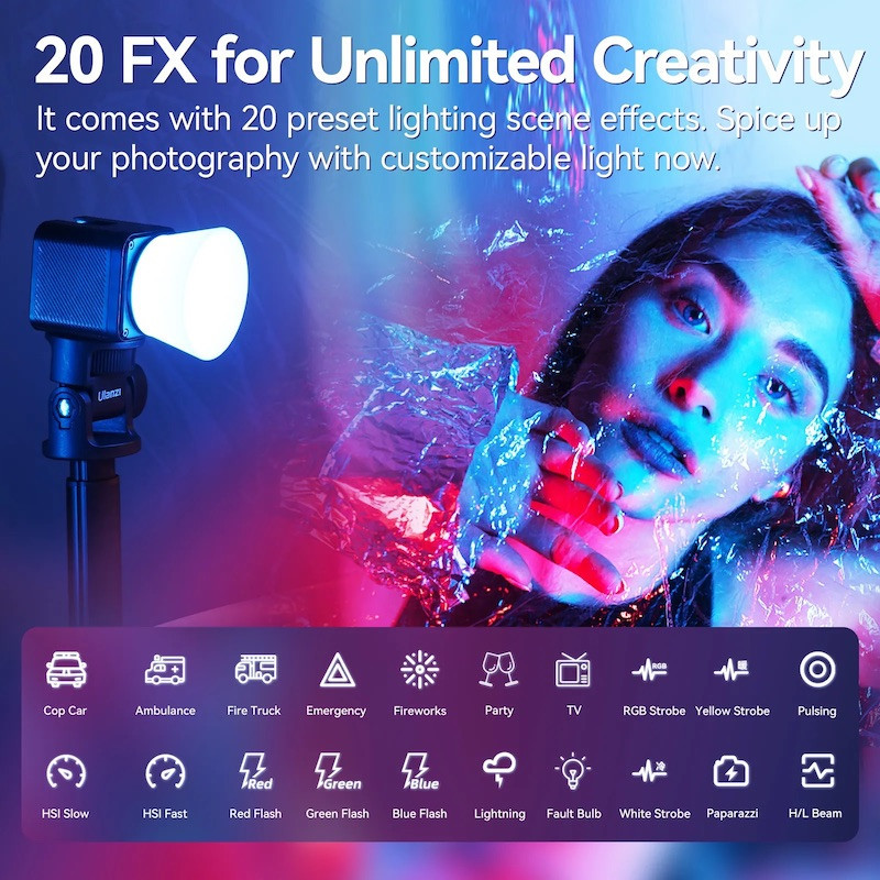 Видеосвет Ulanzi L3 RGB COB Fill Light, 5W (UV-L052GBB1 L3 RGB) Киев - изображение 8