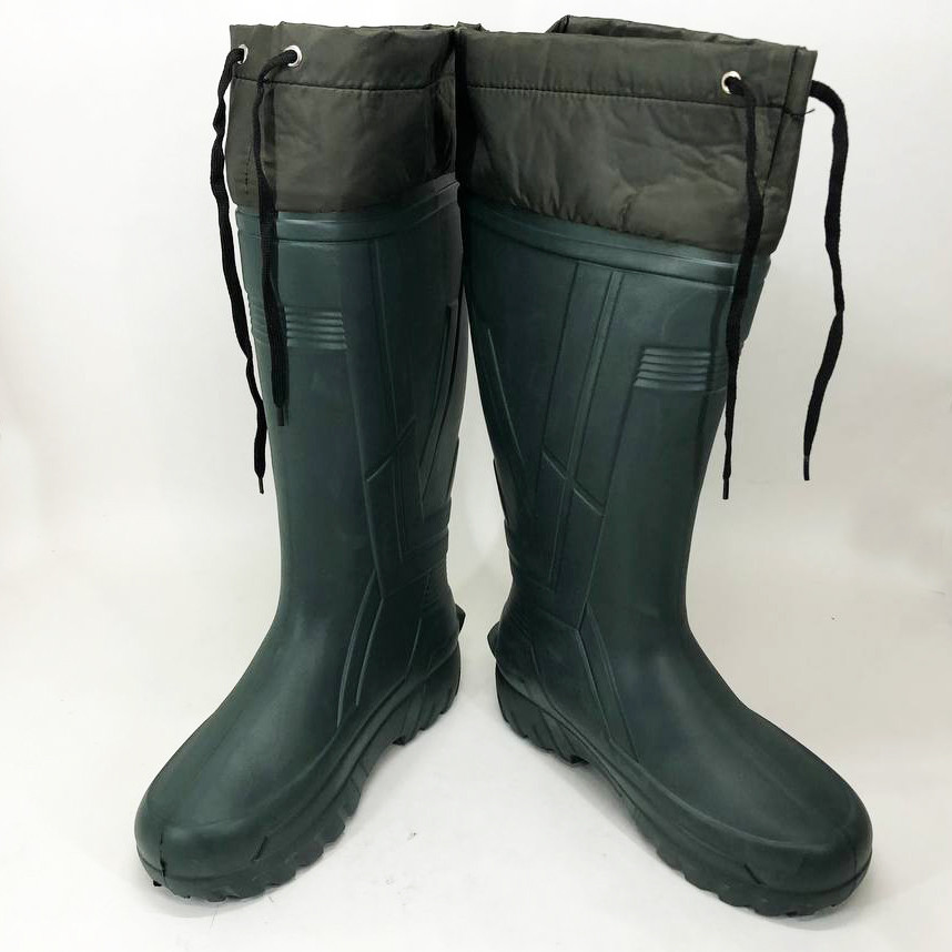 Утепленные зимние резиновые сапоги олива 42р 28см, Активные мужские резиновые сапоги TI-15 Львов - изображение 6