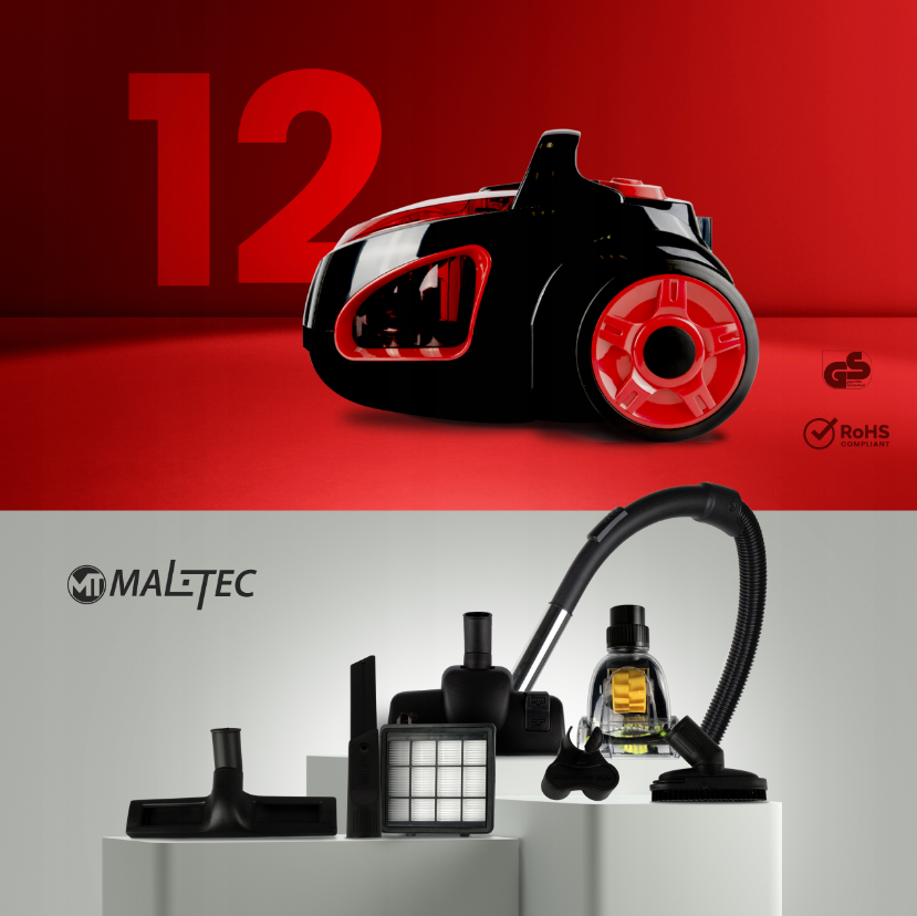 Пилосос безмішковий MalTec TURBO CYCLONE 4200Wt 12in1 (Польща) Київ - фото 4