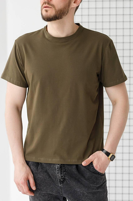 Футболка чоловіча котон Хакі XXL Харків - фото 2