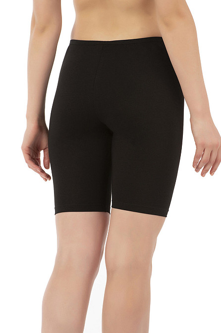 Труси жіночі подовжені однотонні бавовна — чорні Ozkan 0413 3XL Київ - фото 4