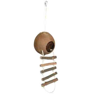 Домик для животных Trixie Кокосовый с веревочной лестницей для грызунов 13х56 см (4011905621029) Винница