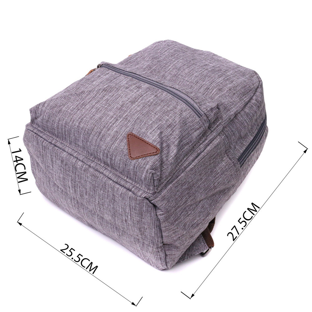 Замечательный мужской рюкзак из текстиля Vintage 22240 Серый Киев - изображение 3