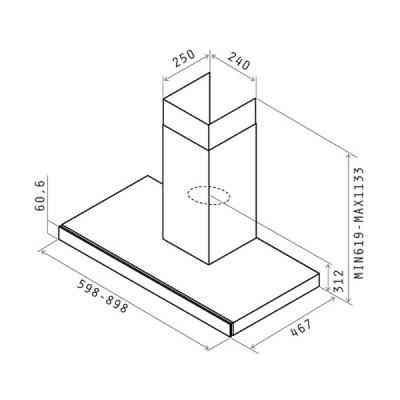 Вытяжка кухонная Elica JOY BLIX/A/90 Винница