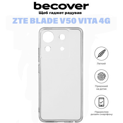 Чехол для мобильного телефона BeCover ZTE Blade V50 Vita 4G Transparancy (710924) Винница - изображение 6
