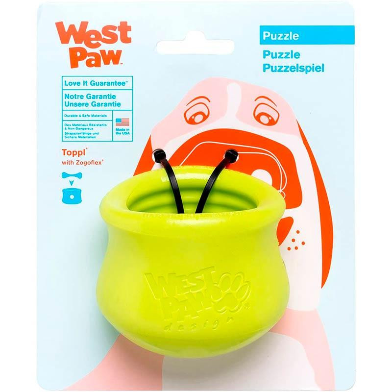 Игрушка головоломка для собак с тайником для лакомств West Paw Toppl Treat Toy Large (Вест Пав Топпи) Маленький - 8 см., Зеленый Запорожье - изображение 3