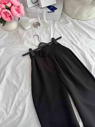 Жіночі базові штани на липучці турецька костюмка Чорний, 46/48 Одеса