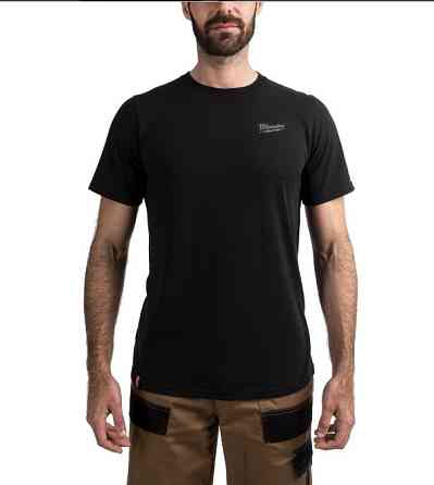 Футболка MILWAUKEE HTSSBL-XL, легка з коротким рукавом, чорна, (розмір XL) Одесса
