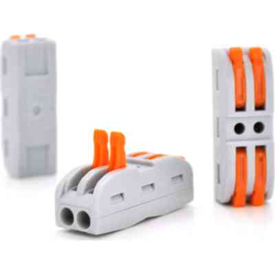 З&apos;єднувач кабелю 2-pin аналог WAGO K212, 15штпак Voltronic (K212/15) Вінниця