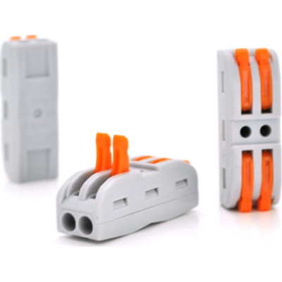 Соединитель кабеля 2-pin аналог WAGO K212, 15штпак Voltronic (K212/15) Винница - изображение 1