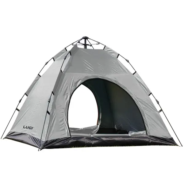 Намет кемпінговий 2 на 2 метри автоматичний для риболовлі походу туристичний LU-019G Сірий Київ - фото 1