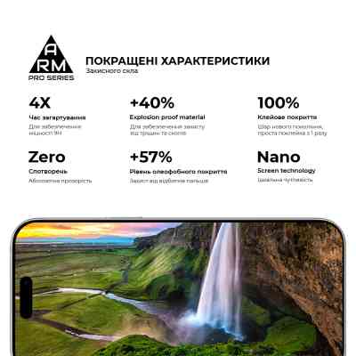 Скло захисне Armorstandart Pro Apple iPhone 17 Pro Max (ARM86212) Вінниця