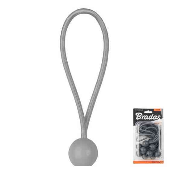Петля еластична гумова з кулькою 20см х 10шт. BUNGEE CORD BALL, BCB-0520GY-B Київ