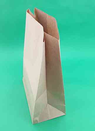 Пакет с дном бумажный 35*25*14 коричневый №20 (25 шт) Харьков