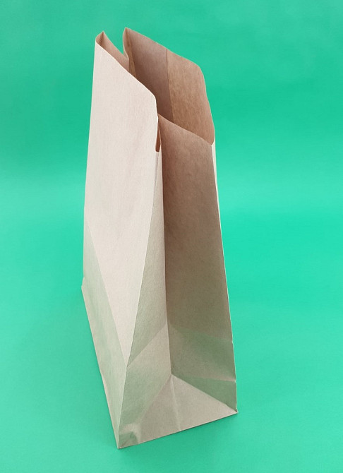 Пакет с дном бумажный 35*25*14 коричневый №20 (25 шт) Харьков - изображение 2