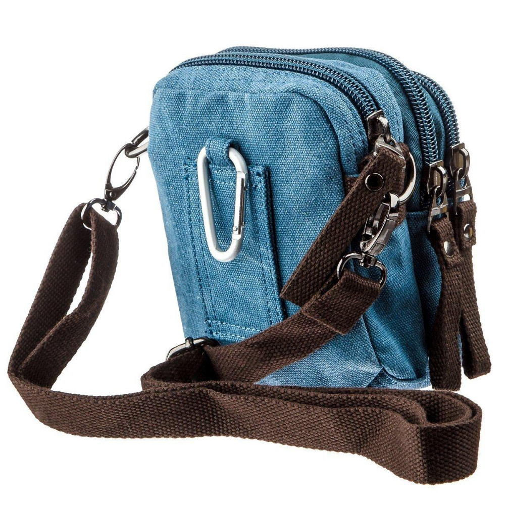 Барсетка текстильная Голубая (Vintage) Киев - изображение 16