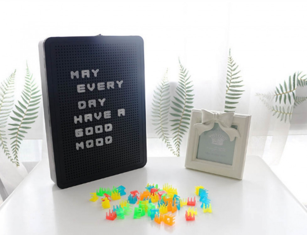 Лайтбокс-нічник з 200 літерами та цифрами чорний A4 Вінниця - фото 2