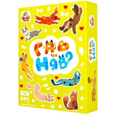Настольная игра Bombat game Гав или Мяу (укр.) (ВР_ГЧН) Винница - изображение 1