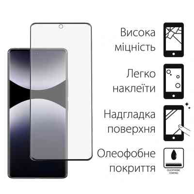 Стекло защитное Dengos Full Glue Xiaomi Redmi Note 14 Pro (black) (TGFG-382) Винница