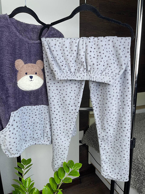 Пижама флисовая женская Сиреневый M Харьков - изображение 5