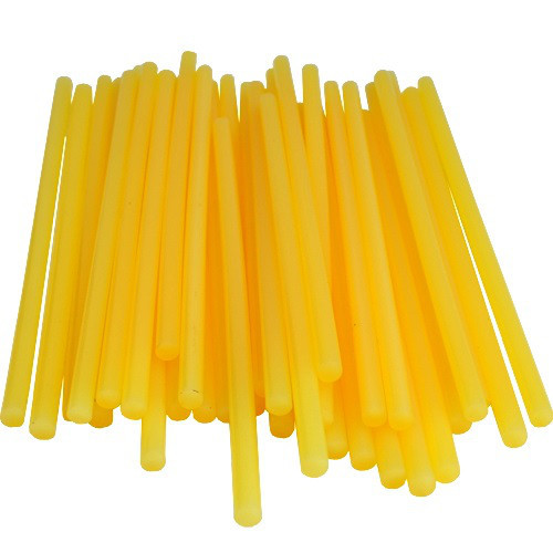 Термоклей , тонкий диам.-7мм, длина - 200мм, жёлто-матовый Полтава - изображение 1