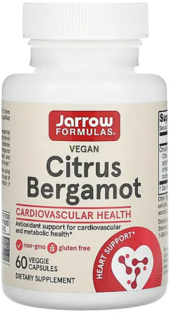 Бергамот Jarrow Formulas Citrus Bergamot 500мг 60 капсул Київ